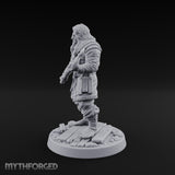 Halberd Gripping Human Guard Miniature for Dungeons and Dragons, Pathfinder or other TTRPGs