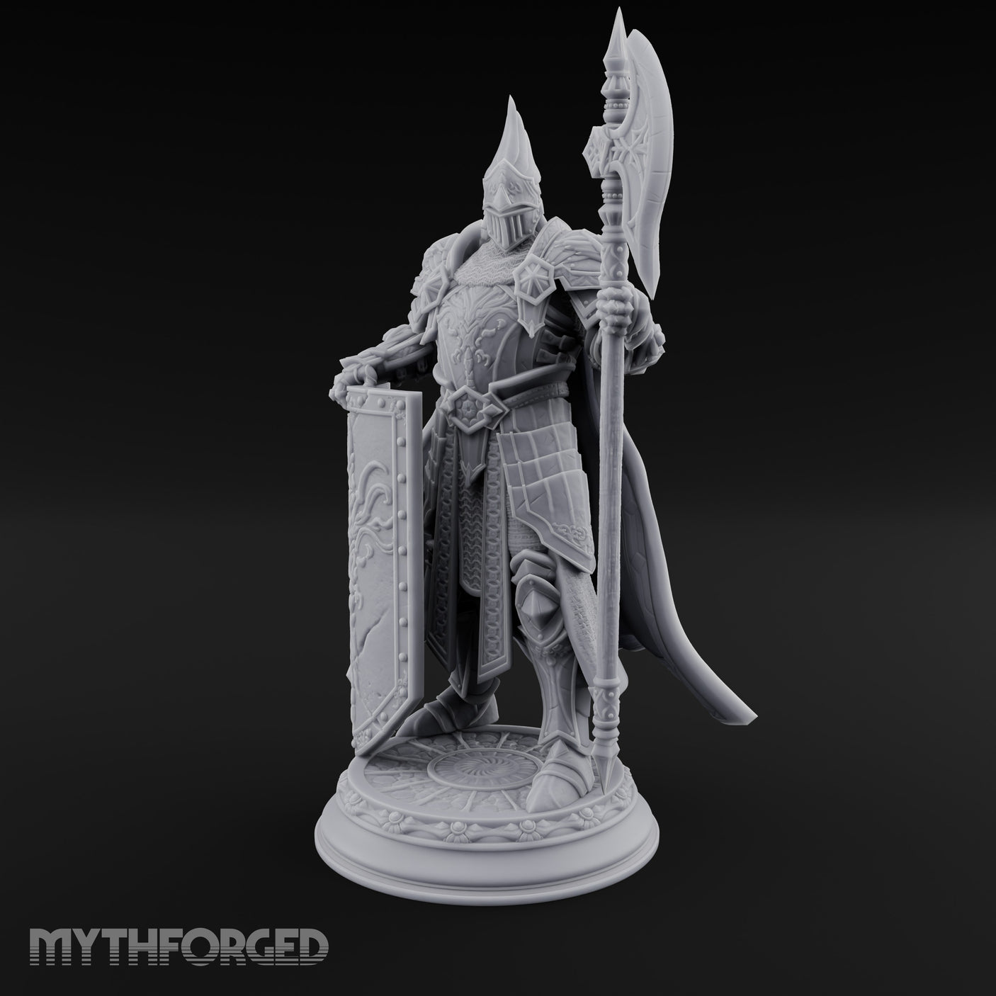Halberd Hoisting Shield Bearing Human Knight gallery 15