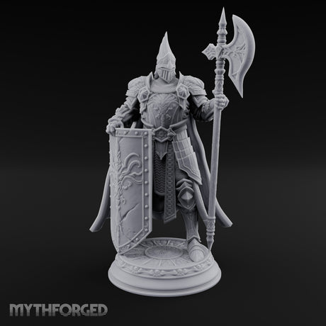 Halberd Hoisting Shield Bearing Human Knight gallery 17