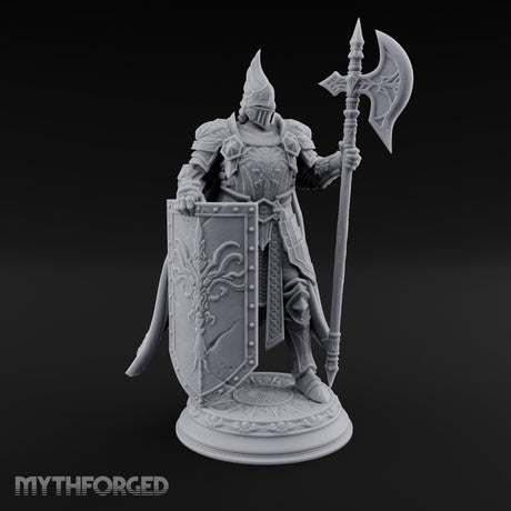 Halberd Hoisting Shield Bearing Human Knight gallery 2