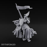 Halberd Raised Dragon Helmed Skeleton Knight Miniature for Dungeons and Dragons, Pathfinder or other TTRPGs