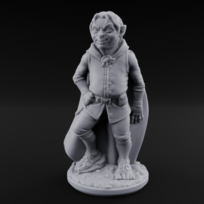 Wandering About Halfling Explorer A Miniature for Dungeons and Dragons, Pathfinder or other TTRPGs