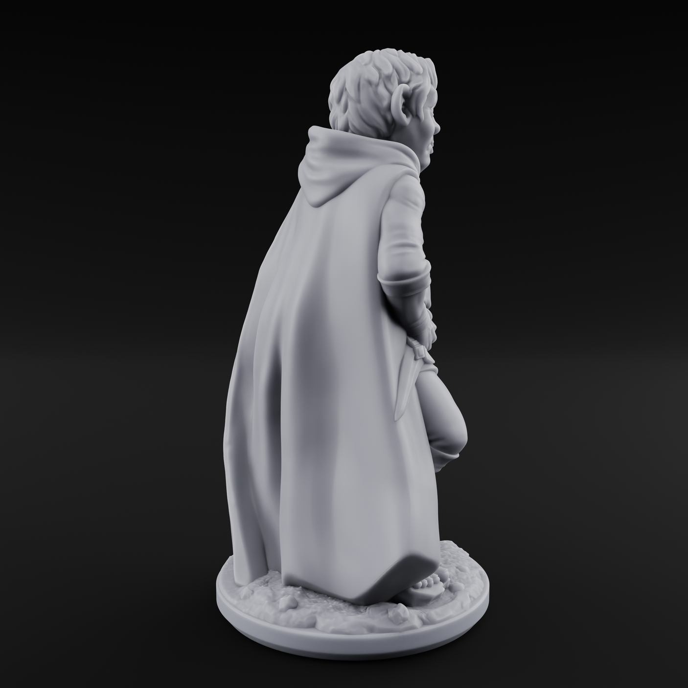 Wandering About Halfling Explorer A Miniature for Dungeons and Dragons, Pathfinder or other TTRPGs