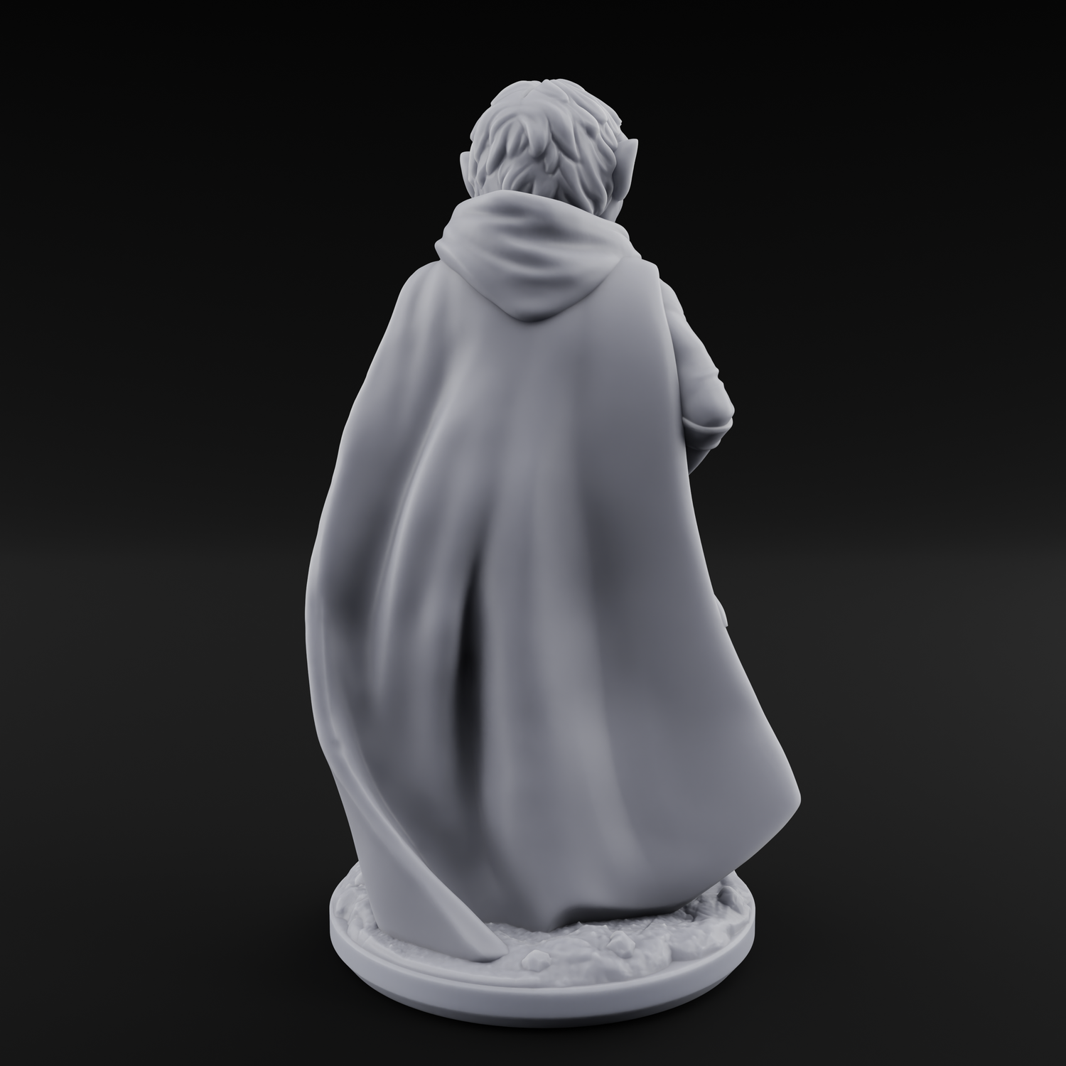 Wandering About Halfling Explorer A Miniature for Dungeons and Dragons, Pathfinder or other TTRPGs