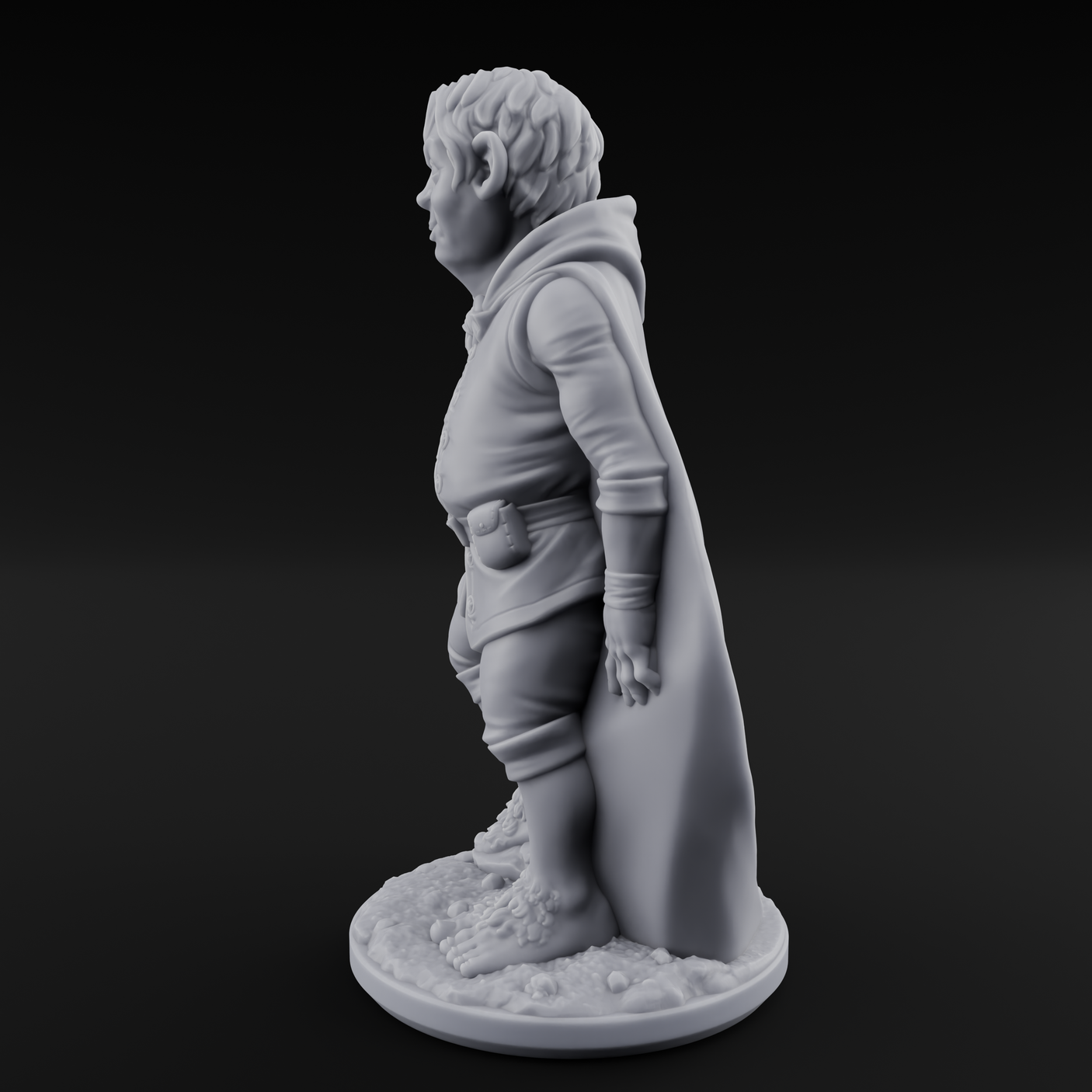 Wandering About Halfling Explorer A Miniature for Dungeons and Dragons, Pathfinder or other TTRPGs