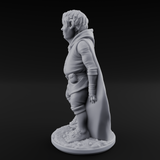 Wandering About Halfling Explorer A Miniature for Dungeons and Dragons, Pathfinder or other TTRPGs