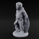 Wandering About Halfling Explorer A Miniature for Dungeons and Dragons, Pathfinder or other TTRPGs