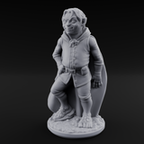 Wandering About Halfling Explorer A Miniature for Dungeons and Dragons, Pathfinder or other TTRPGs