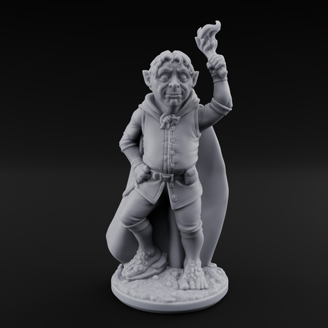 Wandering About Halfling Explorer B Miniature for Dungeons and Dragons, Pathfinder or other TTRPGs