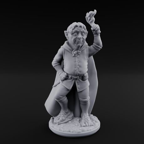 Wandering About Halfling Explorer B Miniature for Dungeons and Dragons, Pathfinder or other TTRPGs