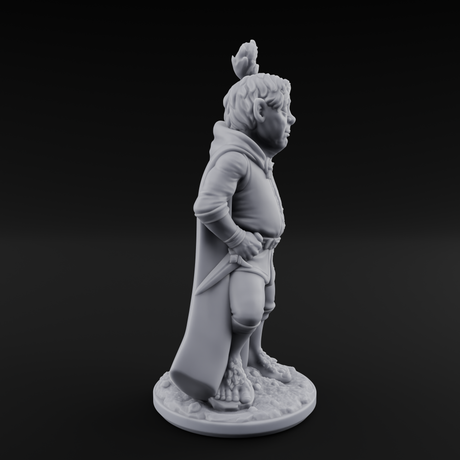 Wandering About Halfling Explorer B Miniature for Dungeons and Dragons, Pathfinder or other TTRPGs