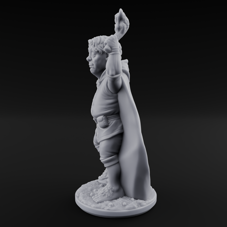 Wandering About Halfling Explorer B Miniature for Dungeons and Dragons, Pathfinder or other TTRPGs