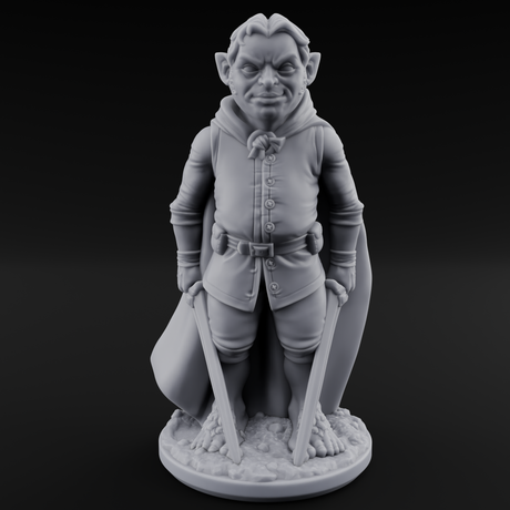Wandering About Halfling Explorers Miniature for Dungeons and Dragons, Pathfinder or other TTRPGs