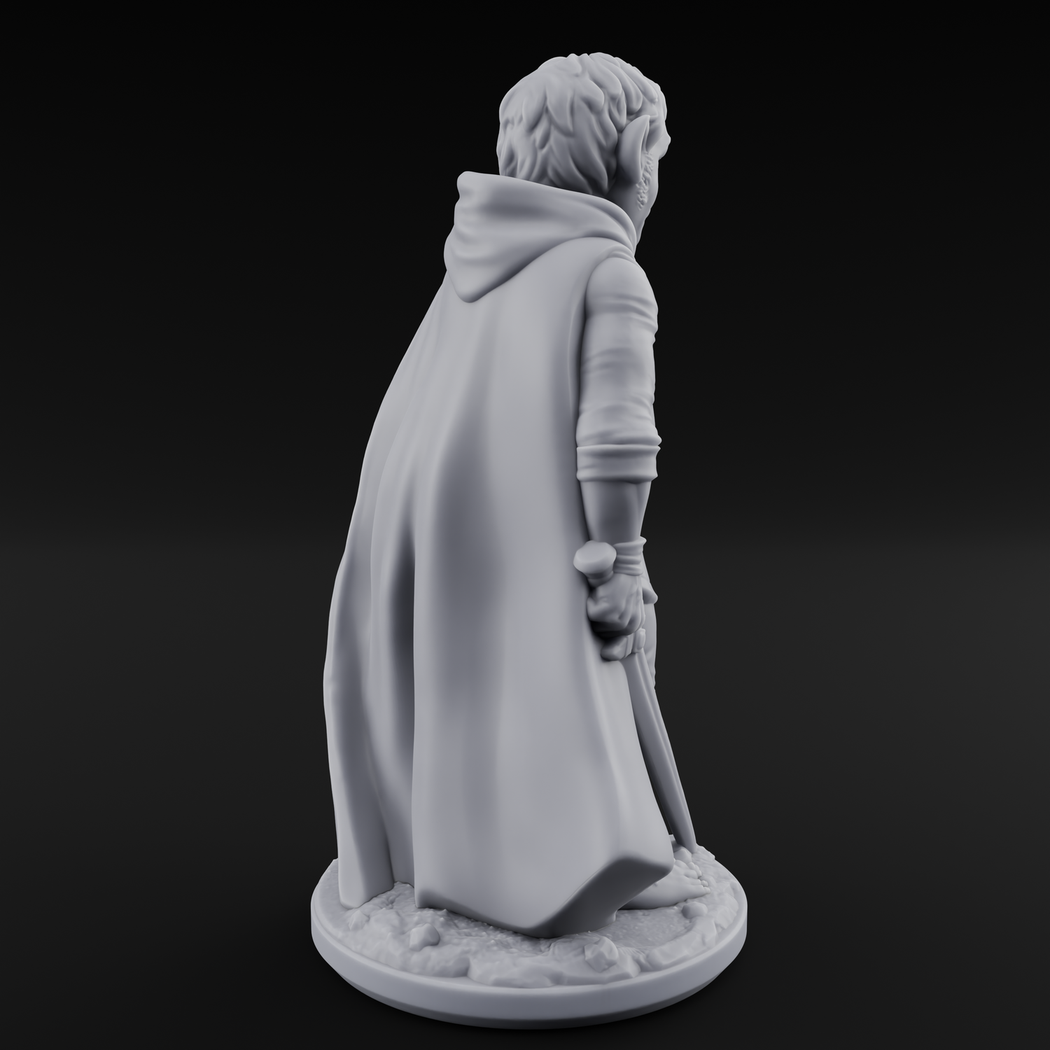 Wandering About Halfling Explorer C Miniature for Dungeons and Dragons, Pathfinder or other TTRPGs