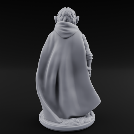 Wandering About Halfling Explorer C Miniature for Dungeons and Dragons, Pathfinder or other TTRPGs