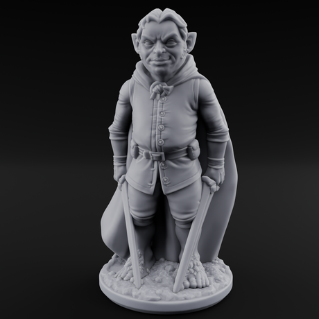 Wandering About Halfling Explorer C Miniature for Dungeons and Dragons, Pathfinder or other TTRPGs