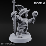Swinging Low Halfling Greatsword Unit A Miniature for Dungeons and Dragons, Pathfinder or other TTRPGs