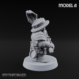 Feather Flourishing Halfling Halberdiers A Miniature for Dungeons and Dragons, Pathfinder or other TTRPGs