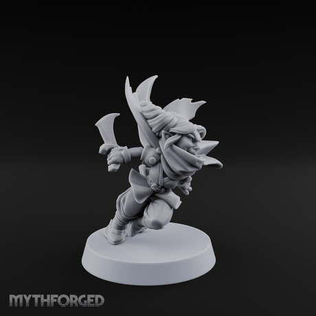 Cape Billowing Skyward Halfling Rogue Miniature for Dungeons and Dragons, Pathfinder or other TTRPGs