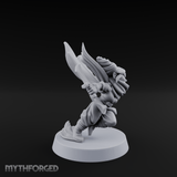 Cape Billowing Skyward Halfling Rogue Miniature for Dungeons and Dragons, Pathfinder or other TTRPGs