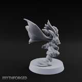 Cape Billowing Skyward Halfling Rogue Miniature for Dungeons and Dragons, Pathfinder or other TTRPGs