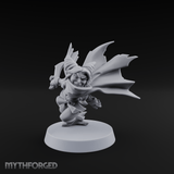Cape Billowing Skyward Halfling Rogue Miniature for Dungeons and Dragons, Pathfinder or other TTRPGs