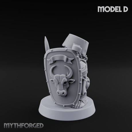 Defending Halfling Warriors D Miniature for Dungeons and Dragons, Pathfinder or other TTRPGs