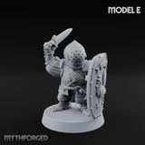 Defending Halfling Warriors E Miniature for Dungeons and Dragons, Pathfinder or other TTRPGs
