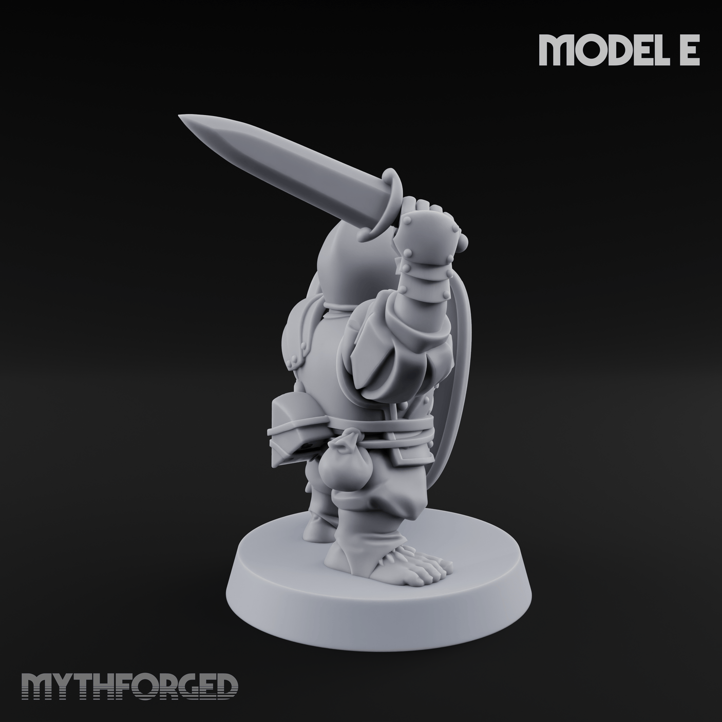 Defending Halfling Warriors E Miniature for Dungeons and Dragons, Pathfinder or other TTRPGs