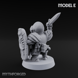 Defending Halfling Warriors E Miniature for Dungeons and Dragons, Pathfinder or other TTRPGs