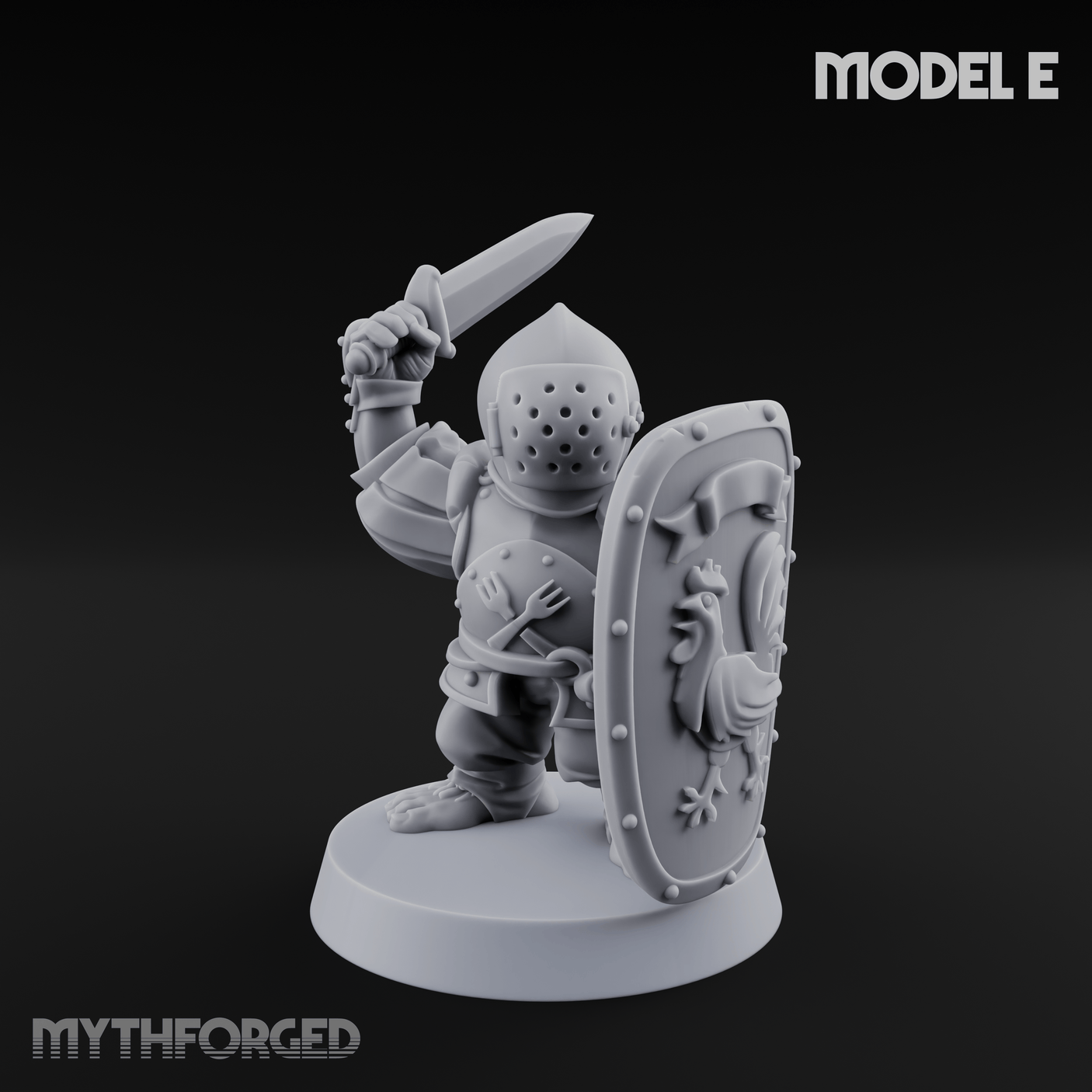 Defending Halfling Warriors E Miniature for Dungeons and Dragons, Pathfinder or other TTRPGs