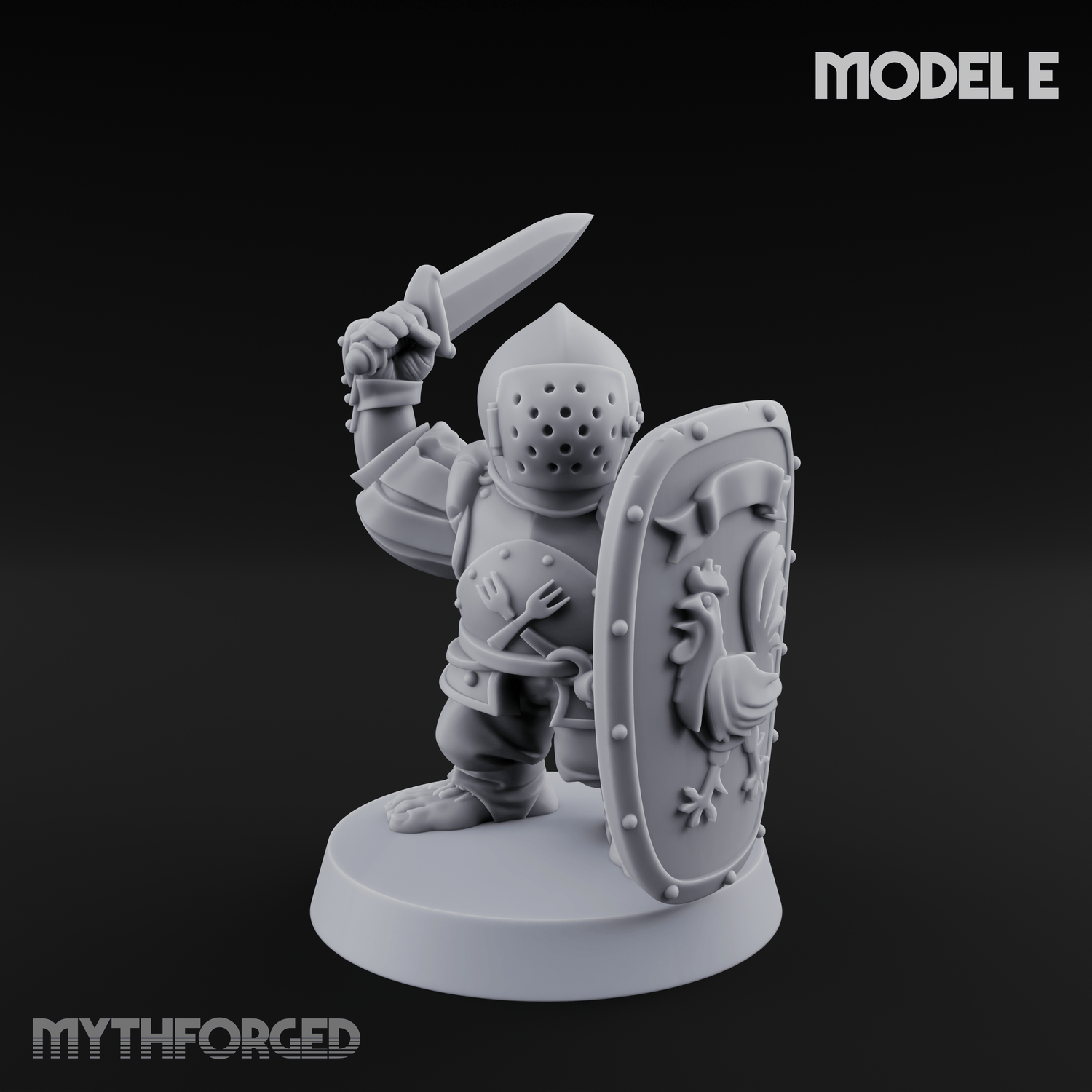 Defending Halfling Warriors E Miniature for Dungeons and Dragons, Pathfinder or other TTRPGs