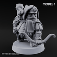 Bow Drawn Steady Halfling Archers C Miniature for Dungeons and Dragons, Pathfinder or other TTRPGs