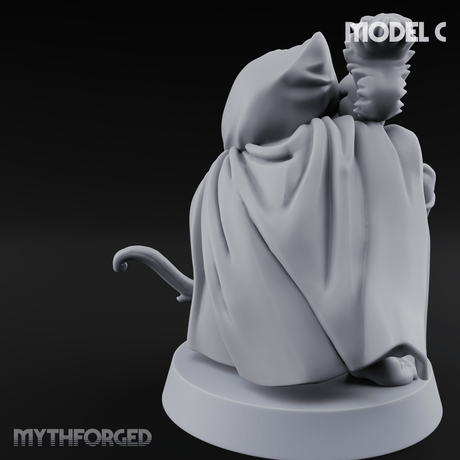 Bow Drawn Steady Halfling Archers C Miniature for Dungeons and Dragons, Pathfinder or other TTRPGs