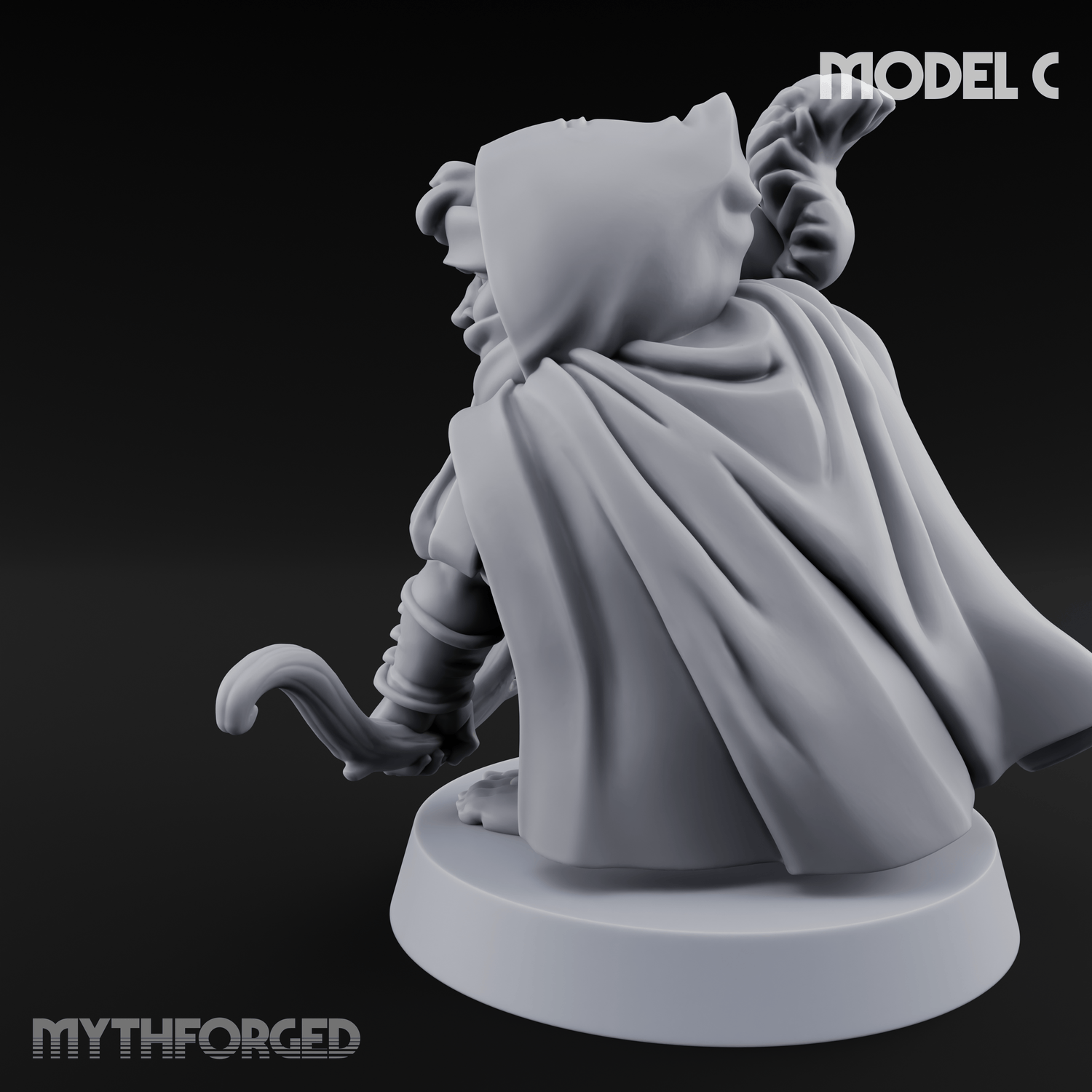 Bow Drawn Steady Halfling Archers C Miniature for Dungeons and Dragons, Pathfinder or other TTRPGs