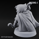 Bow Drawn Steady Halfling Archers C Miniature for Dungeons and Dragons, Pathfinder or other TTRPGs