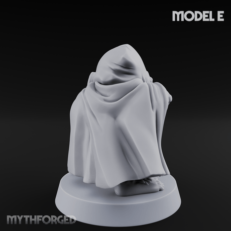 Bow Drawn Steady Halfling Archers E Miniature for Dungeons and Dragons, Pathfinder or other TTRPGs