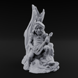 Strumming By The Stump Halfling Bard Miniature for Dungeons and Dragons, Pathfinder or other TTRPGs