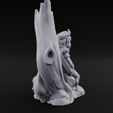 Strumming By The Stump Halfling Bard Miniature for Dungeons and Dragons, Pathfinder or other TTRPGs