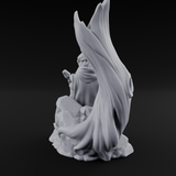 Strumming By The Stump Halfling Bard Miniature for Dungeons and Dragons, Pathfinder or other TTRPGs