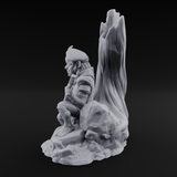Strumming By The Stump Halfling Bard Miniature for Dungeons and Dragons, Pathfinder or other TTRPGs