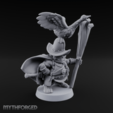 Wing Commanding Halfling Captain Miniature for Dungeons and Dragons, Pathfinder or other TTRPGs