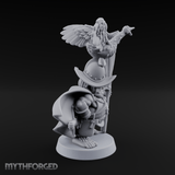 Wing Commanding Halfling Captain Miniature for Dungeons and Dragons, Pathfinder or other TTRPGs