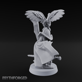 Wing Commanding Halfling Captain Miniature for Dungeons and Dragons, Pathfinder or other TTRPGs