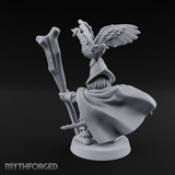Wing Commanding Halfling Captain Miniature for Dungeons and Dragons, Pathfinder or other TTRPGs