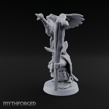 Wing Commanding Halfling Captain Miniature for Dungeons and Dragons, Pathfinder or other TTRPGs