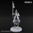 Regally Mounted Halfling Chicken Riders E Miniature for Dungeons and Dragons, Pathfinder or other TTRPGs