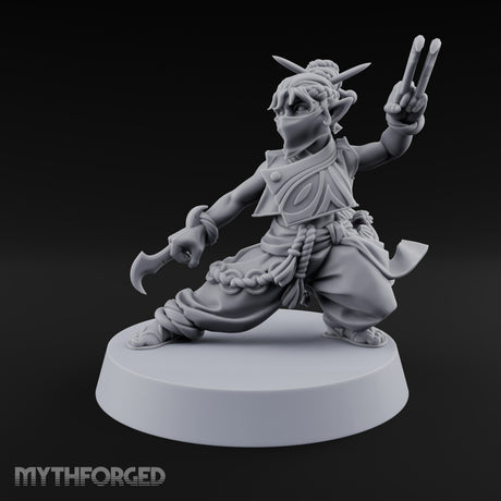 Face Covered, Basket Full Halfling Rogue — Masked · Claws