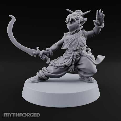 Face Covered, Basket Full Halfling Rogue — Masked · Sword