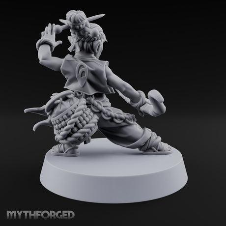 Face Covered, Basket Full Halfling Rogue — Unmasked · Bow